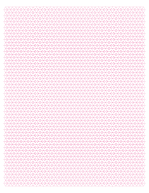 5 mm Pink Triangle Graph Paper  - Letter