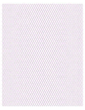5 mm Purple Diamond Graph Paper  - Letter