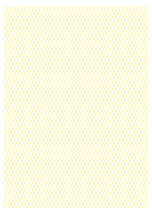 5 mm Yellow Diamond Graph Paper  - A4