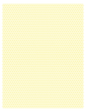 5 mm Yellow Triangle Graph Paper  - Letter
