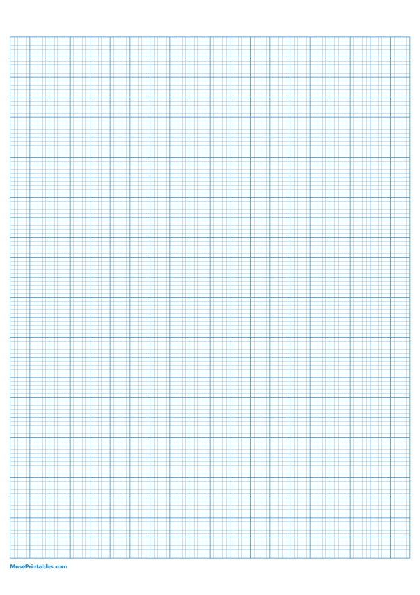 5 Squares Per Centimeter Blue Graph Paper : A4-sized paper (8.27 x 11.69)
