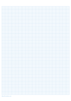 5 Squares Per Centimeter Light Blue Graph Paper  - A4