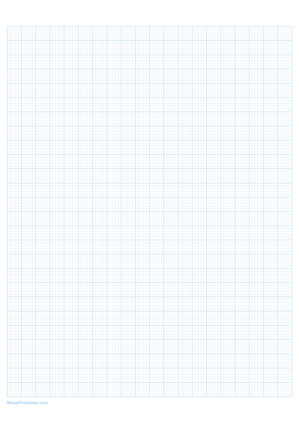 5 Squares Per Centimeter Light Blue Graph Paper : A4-sized paper (8.27 x 11.69)