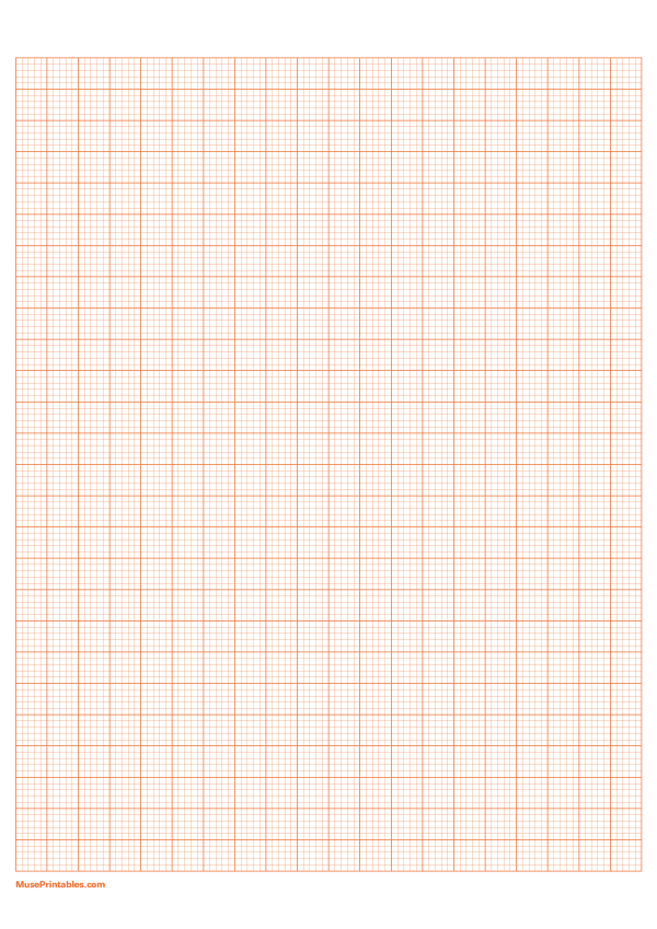 5 Squares Per Centimeter Orange Graph Paper : A4-sized paper (8.27 x 11.69)
