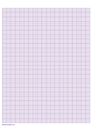 5 Squares Per Centimeter Purple Graph Paper  - A4