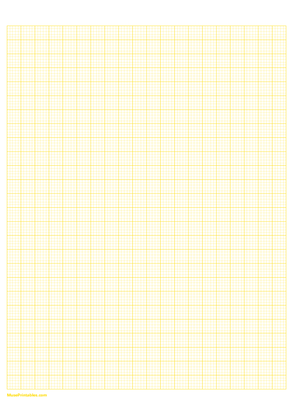 5 Squares Per Centimeter Yellow Graph Paper : A4-sized paper (8.27 x 11.69)