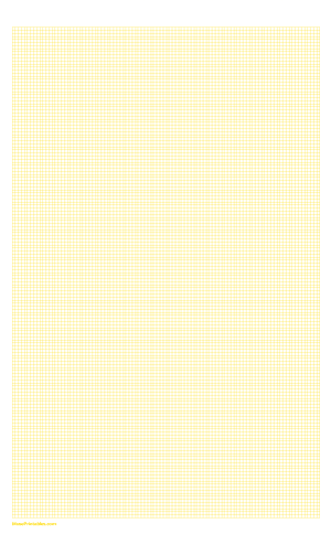 5 Squares Per Centimeter Yellow Graph Paper  - Legal