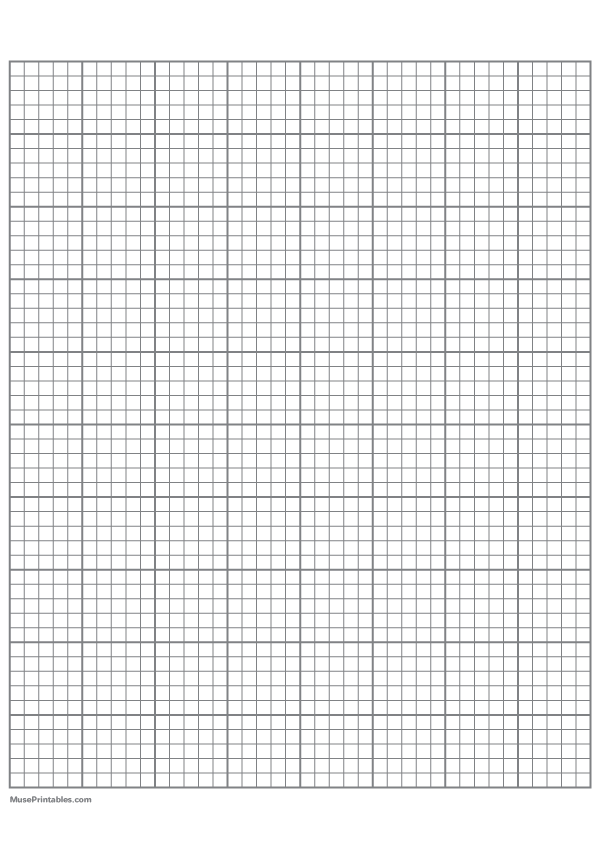 5 Squares Per Inch Gray Graph Paper : A4-sized paper (8.27 x 11.69)