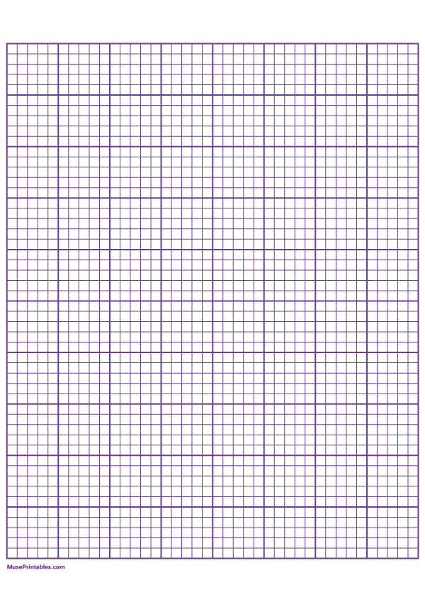 5 Squares Per Inch Purple Graph Paper : A4-sized paper (8.27 x 11.69)