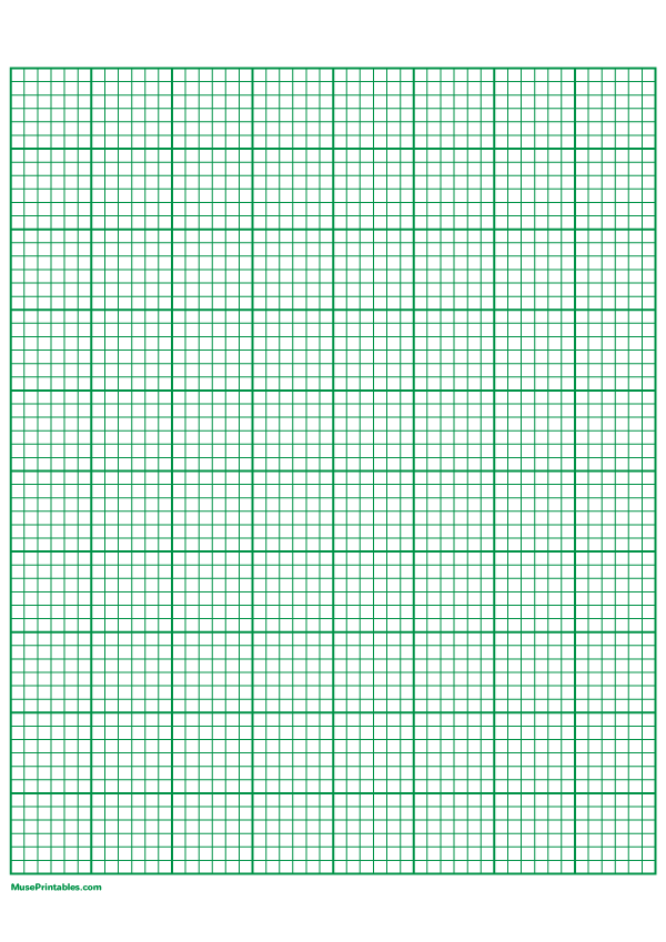 printable 6 squares per inch green graph paper for a4 paper