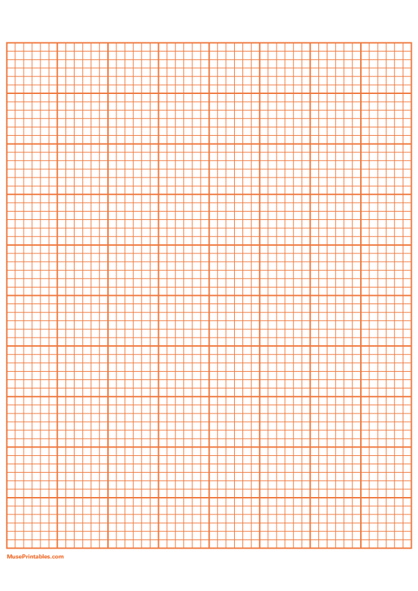 6 Squares Per Inch Orange Graph Paper : A4-sized paper (8.27 x 11.69)