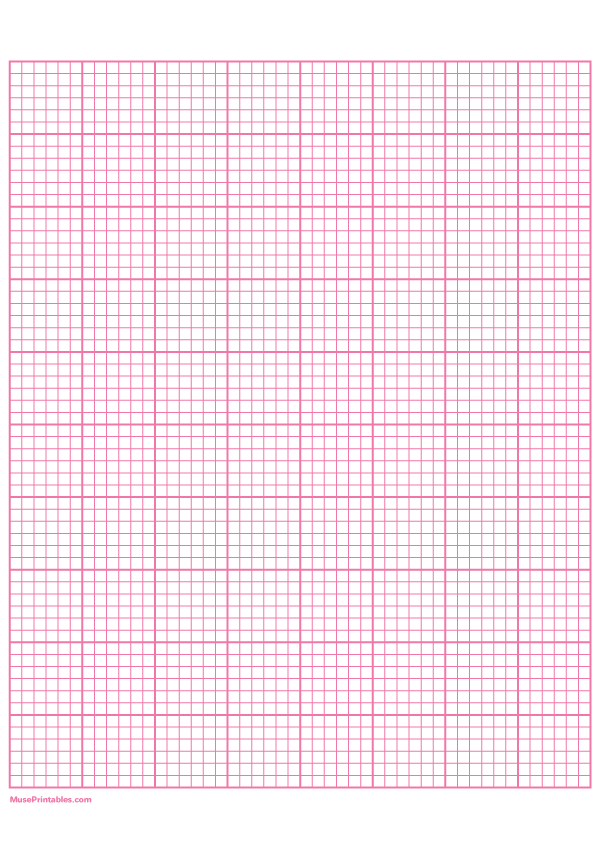 6 Squares Per Inch Pink Graph Paper : A4-sized paper (8.27 x 11.69)