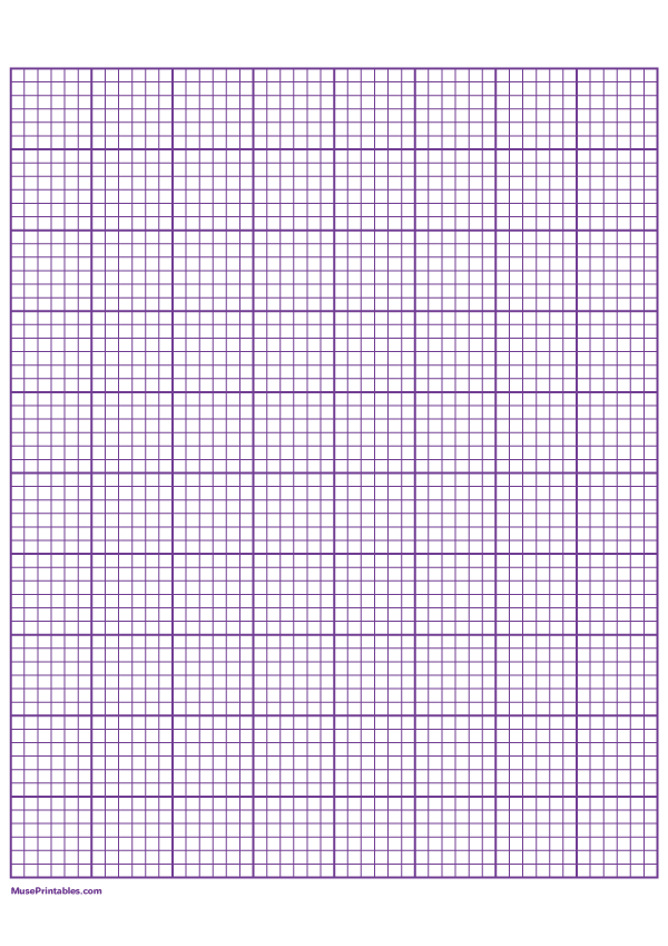 Six Colour Grid Paper 2cm Green Red Blue Purple Pink Grey A4 Grid Paper
