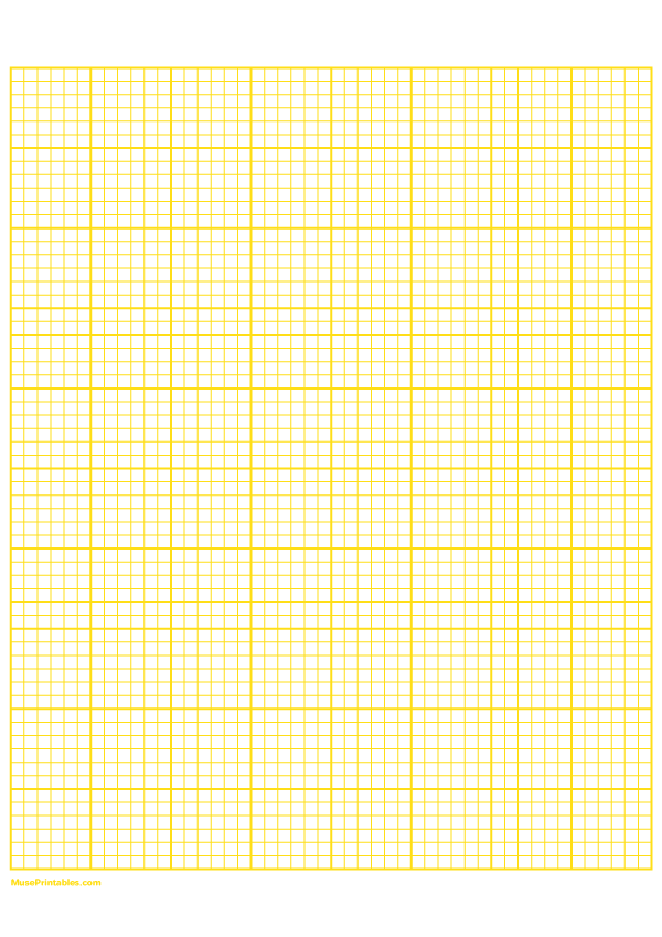 6 Squares Per Inch Yellow Graph Paper : A4-sized paper (8.27 x 11.69)