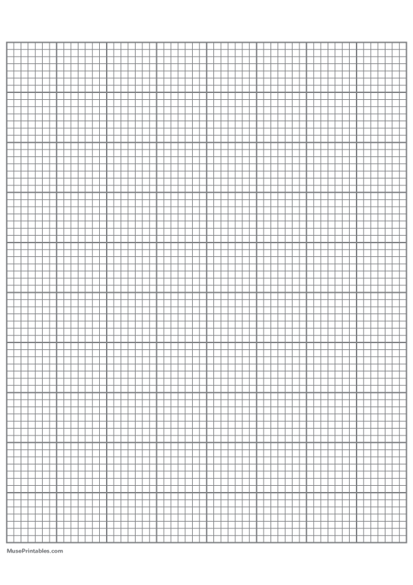 7 Squares Per Inch Gray Graph Paper : A4-sized paper (8.27 x 11.69)