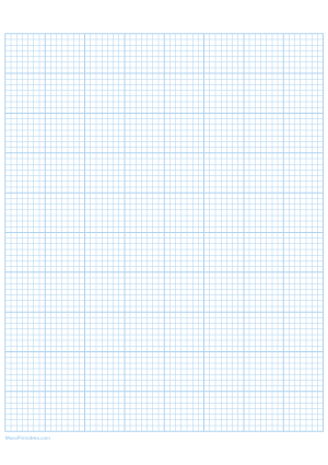7 Squares Per Inch Light Blue Graph Paper  - A4