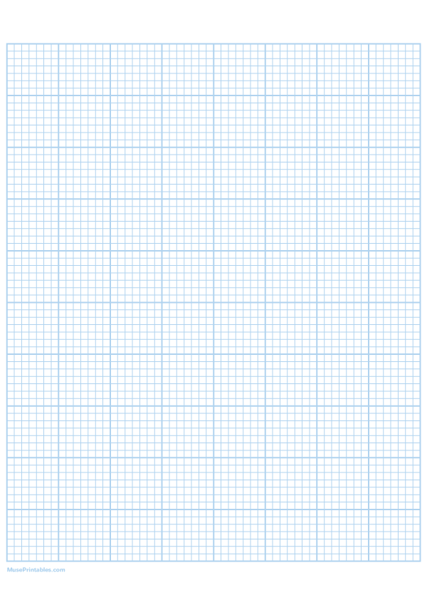 7 Squares Per Inch Light Blue Graph Paper : A4-sized paper (8.27 x 11.69)