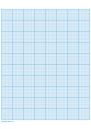 8 Squares Per Inch Blue Graph Paper  - A4