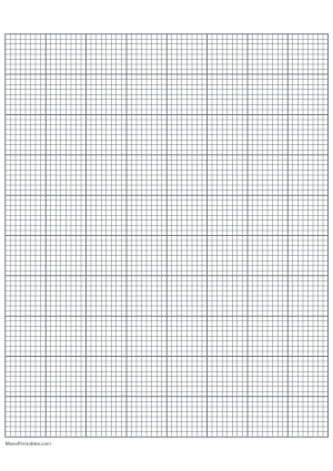 8 Squares Per Inch Gray Graph Paper  - A4