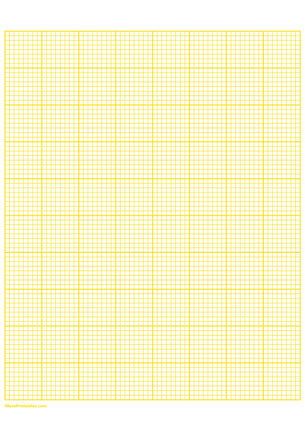 8 Squares Per Inch Yellow Graph Paper : A4-sized paper (8.27 x 11.69)