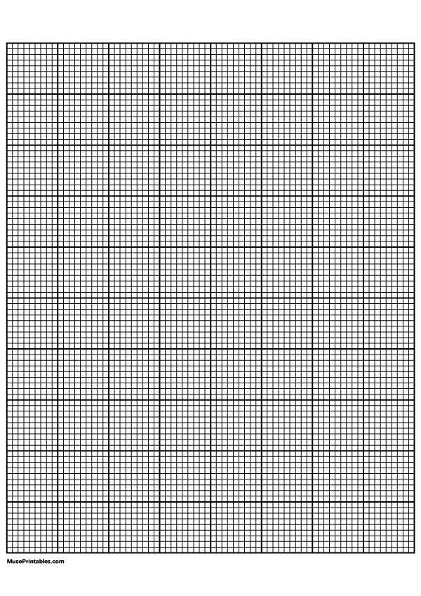 printable 9 squares per inch black graph paper for a4 paper