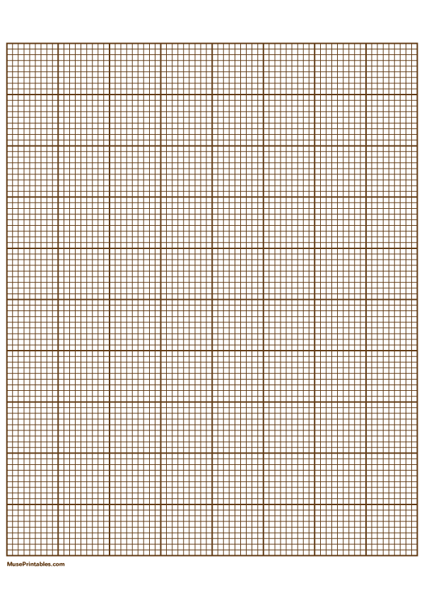 9 Squares Per Inch Brown Graph Paper : A4-sized paper (8.27 x 11.69)