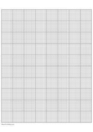 9 Squares Per Inch Gray Graph Paper  - A4