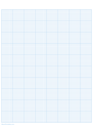 9 Squares Per Inch Light Blue Graph Paper  - A4