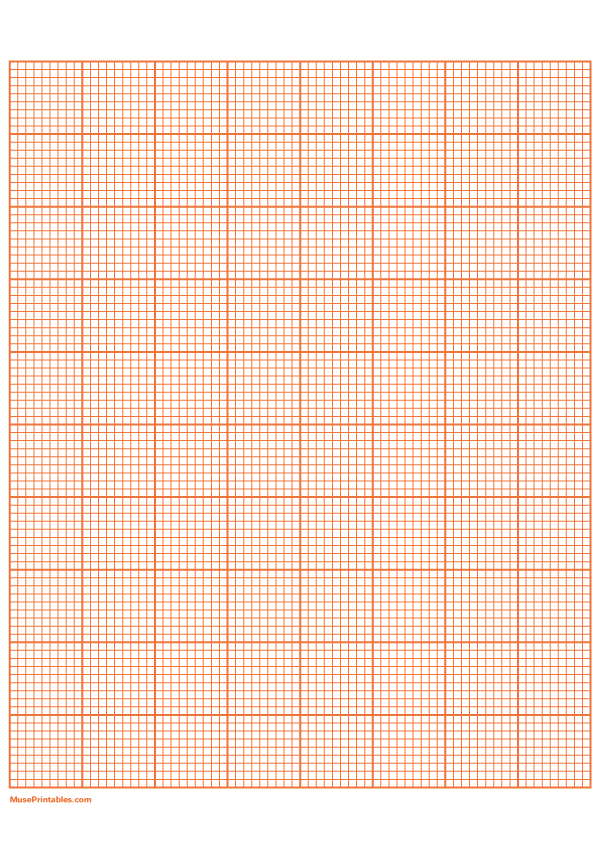 9 Squares Per Inch Orange Graph Paper : A4-sized paper (8.27 x 11.69)
