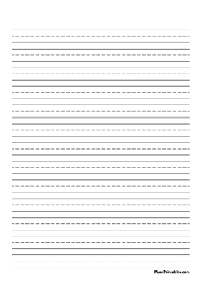 Free Printable Writing Paper - Stationary Primary Lines