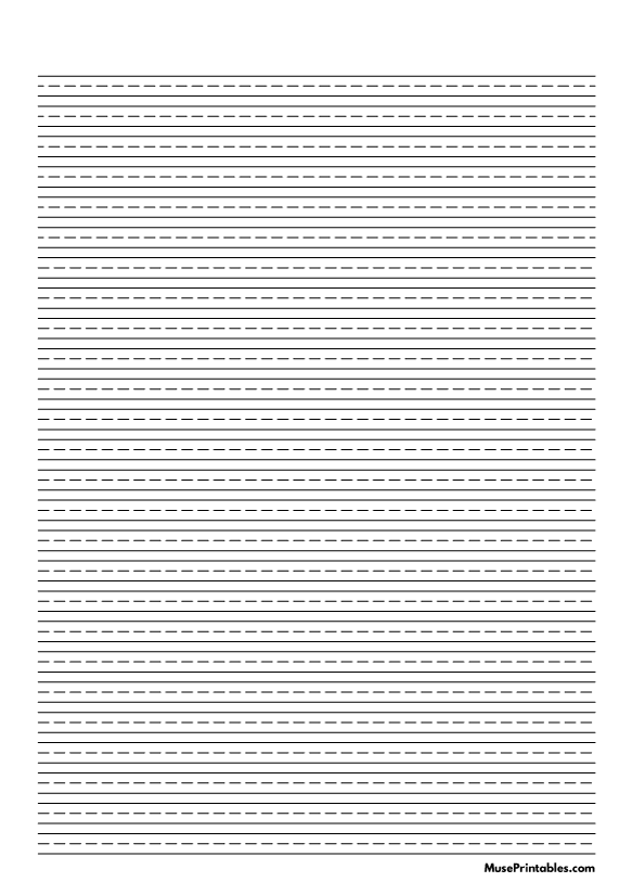 Black and White Handwriting Paper (1/4-inch Portrait): A4-sized paper (8.27 x 11.69)