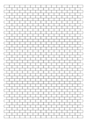 Black Brick Graph Paper  - A4