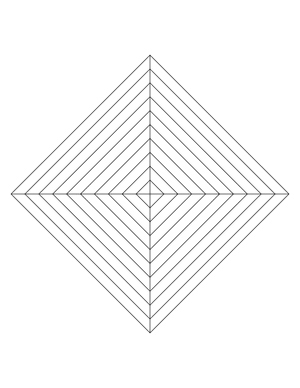 Black Concentric Square Graph Paper  - Letter
