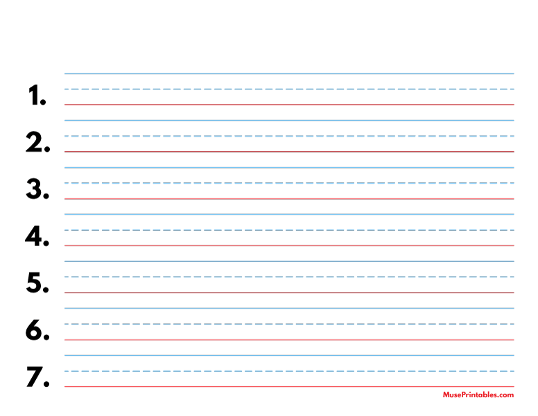 Red And Blue Lined Handwriting Paper Printable Printa vrogue co