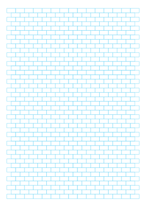 Blue Brick Graph Paper  - A4