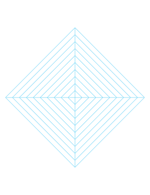 Blue Concentric Square Graph Paper  - Letter