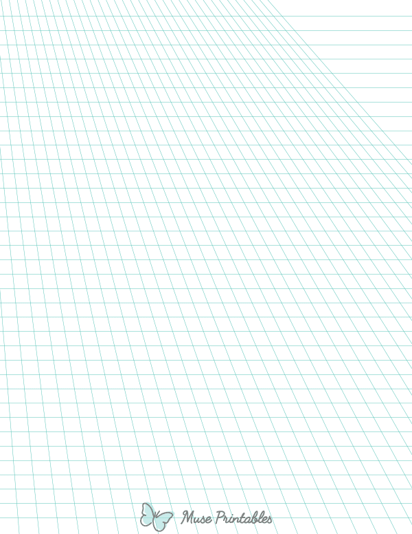Blue Green Off-Page Left Perspective Paper : Letter-sized paper (8.5 x 11)