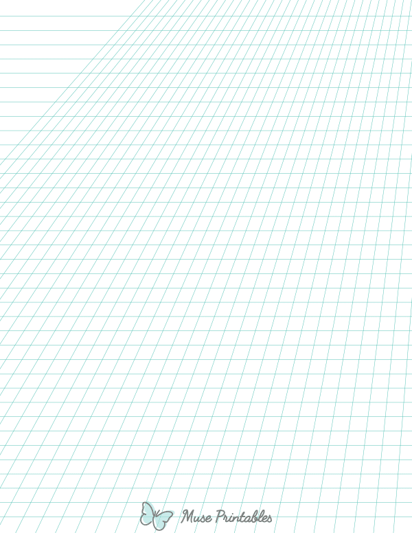 Blue Green Off-Page Right Perspective Paper : Letter-sized paper (8.5 x 11)