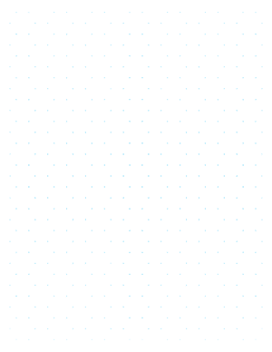 Blue Hexagon Dot Graph Paper  - Letter