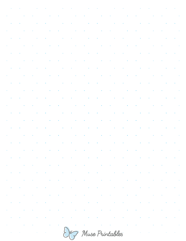 Blue Hexagon Dot Graph Paper : Letter-sized paper (8.5 x 11)