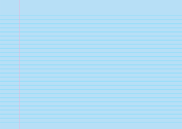 Blue Landscape Narrow Ruled Notebook Paper: A4-sized paper (8.27 x 11.69)