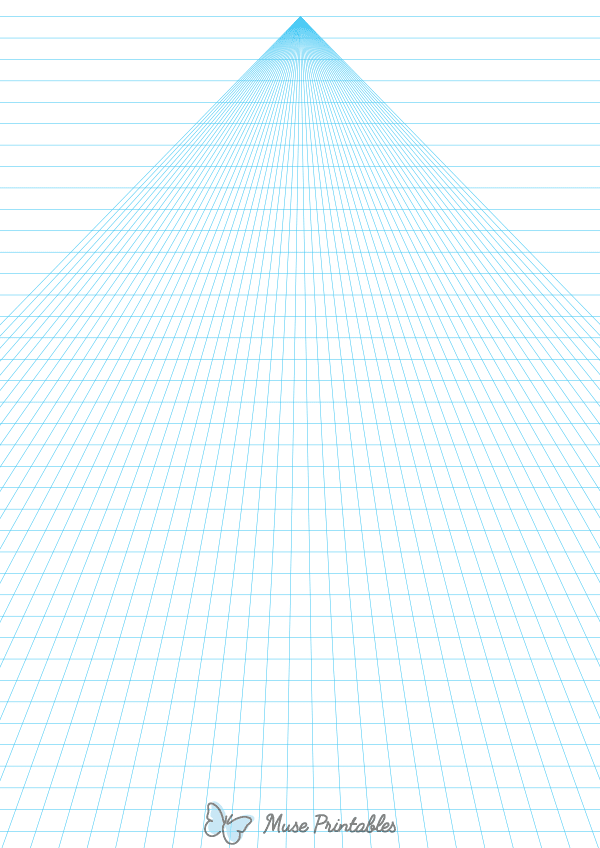 Blue On-Page Center Perspective Paper : A4-sized paper (8.27 x 11.69)