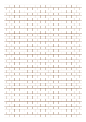 Brown Brick Graph Paper  - A4