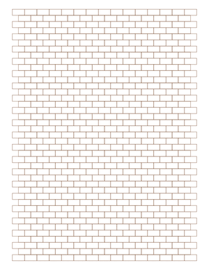 Brown Brick Graph Paper  - Letter