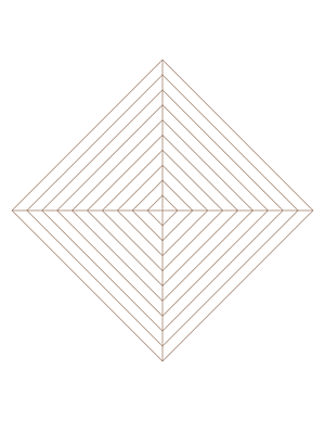 Brown Concentric Square Graph Paper  - Letter