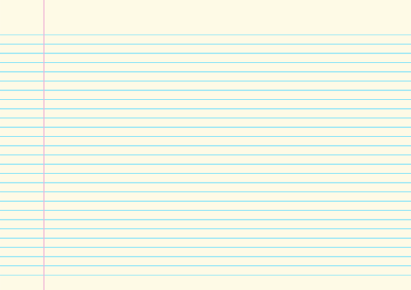 Cream Landscape Narrow Ruled Notebook Paper: A4-sized paper (8.27 x 11.69)