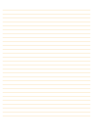 Gold Lined Paper Wide Ruled - Letter