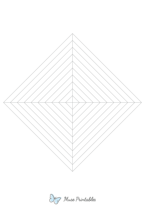 Gray Concentric Square Graph Paper : A4-sized paper (8.27 x 11.69)
