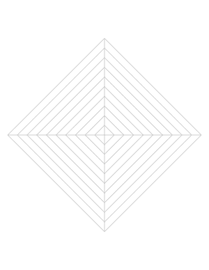 Gray Concentric Square Graph Paper  - Letter