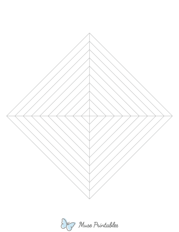 Gray Concentric Square Graph Paper : Letter-sized paper (8.5 x 11)
